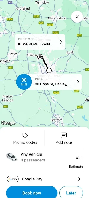 Alpha Grove Private Hire Screenshot 2