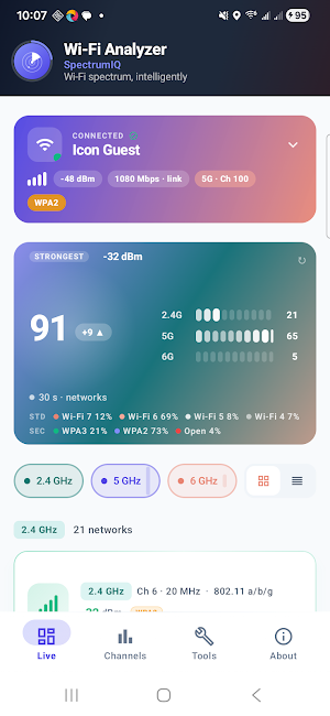 WiFi Analyzer Screenshot 0