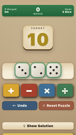 Dice Target - Math Puzzle Screenshot 1