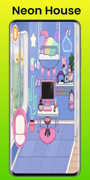 Toca Boca Neon House Ideas Screenshot 1