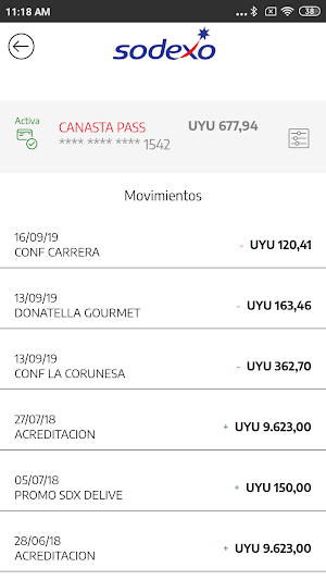 Sodexo Uruguay Screenshot 0