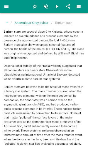 Classes of stars Screenshot 2