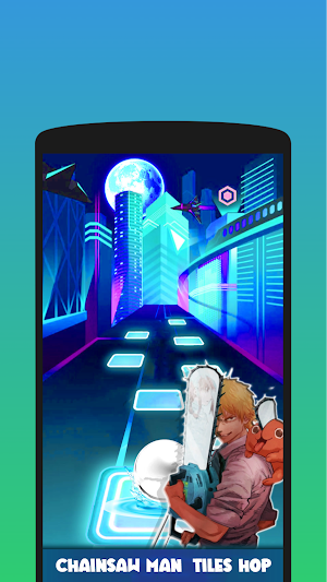 Chainsaw Man - Tiles Hop Game Screenshot 2
