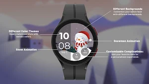 Snowman Animation Watch Face Screenshot 2