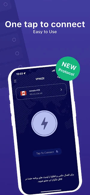 VPNIZE : V2ray VPN Fast Secure Screenshot 3