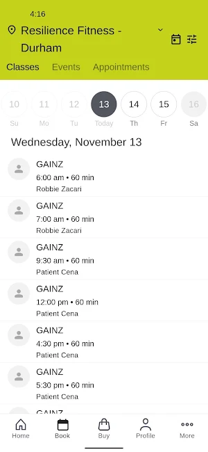 Resilience Fitness - Canada Screenshot 1