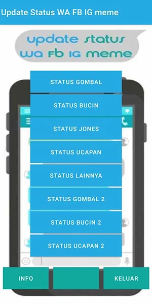 Update Status WA FB IG Meme Screenshot 0