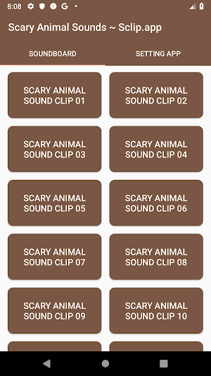 Scary Animal Sound Collections ~ Sclip.app Screenshot 0