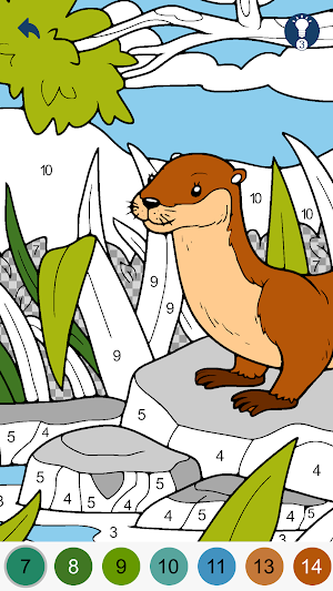 Color by Number - Animals Screenshot 1