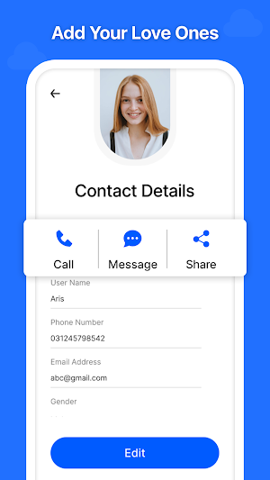 Contacts Backup Cloud Transfer Screenshot 3