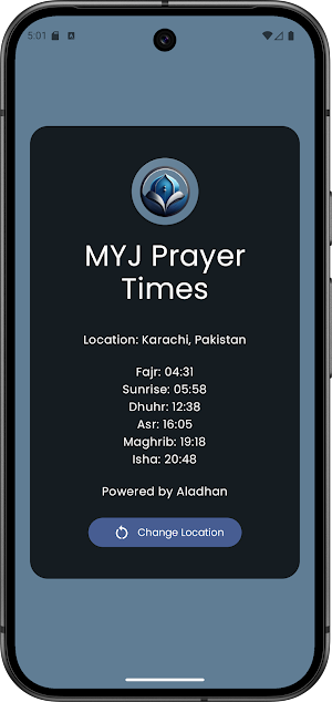 MYJ Prayer Times Screenshot 2