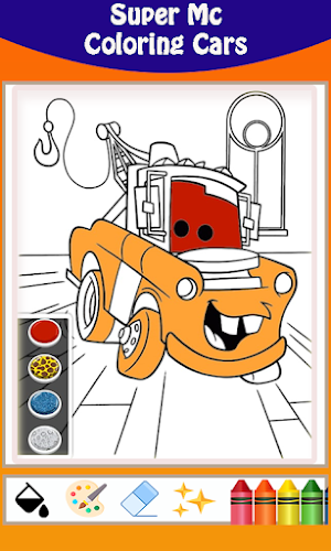 Lightning car Coloring book Screenshot 1