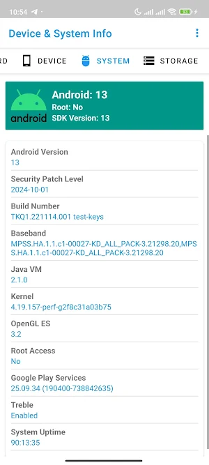 Device & System Info Screenshot 3