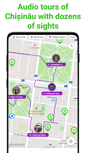 Chișinău Tour Guide:SmartGuide Screenshot 0