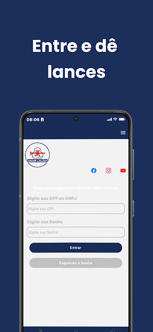 Knorr Leilões Screenshot 2