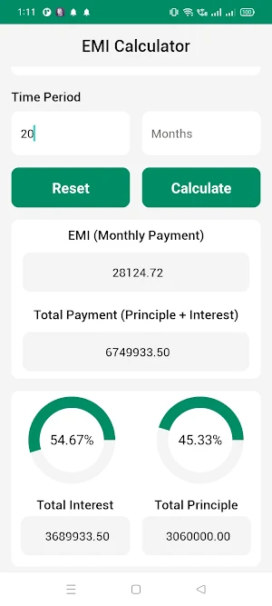 LoanLend - EMI Loan Calculator Screenshot 3