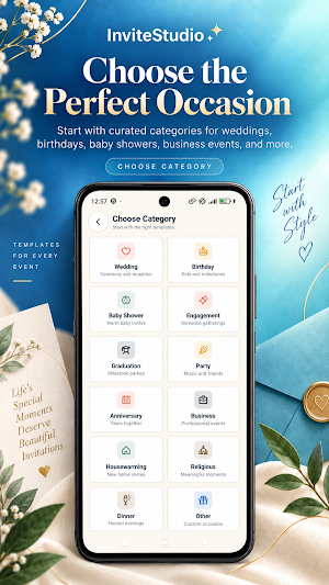InviteStudio: Invitation Maker Screenshot 1
