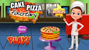Cake Pizza Factory Tycoon: Kitchen Cooking Game Screenshot 0