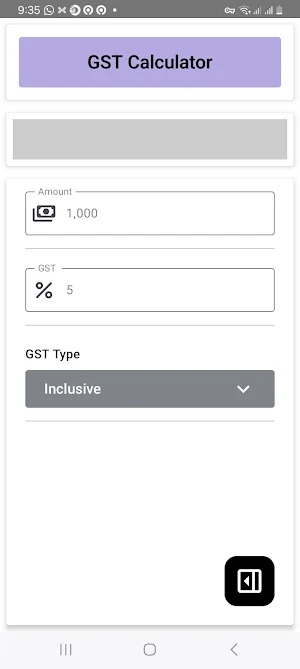 GST Calculator Screenshot 3