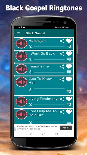 Black Gospel Ringtones Screenshot 1