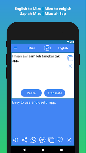 English to Mizo Translator app Screenshot 2