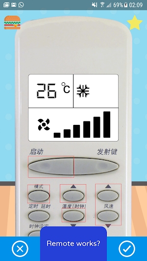 Remote Control For Whirlpool Air Conditioner Screenshot 2