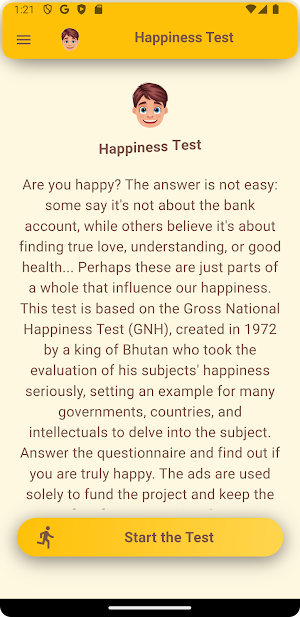 Happiness Test Screenshot 0