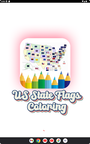 American Flag Coloring Screenshot 1