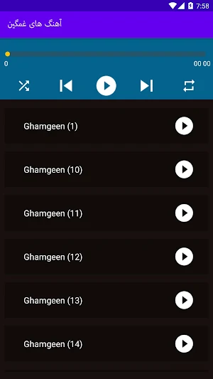 گلچین آهنگ های غمگین ایرانی Screenshot 3