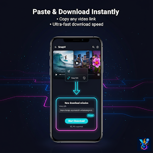 SnapV: Video Download & Player Screenshot 1