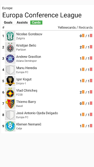 Euro Conference League Tracker Screenshot 3