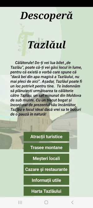 Descopera Tazlaul Screenshot 0
