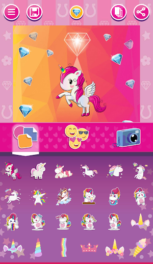 Unicorn Invitations Cards Screenshot 2
