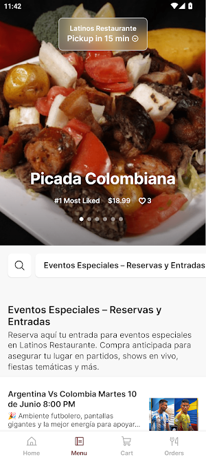 Latinos Restaurante Screenshot 1