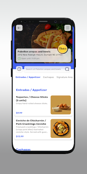 Pabellon arepas and bowls Screenshot 2