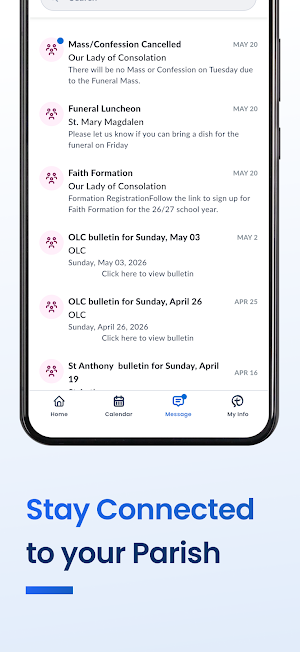 myParish Screenshot 2