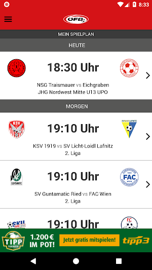 oefb.at Fußball Österreich Screenshot 0