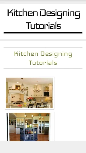 Kitchen Design Tutorials Screenshot 2