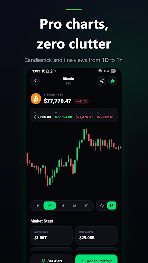 IvyCrpto: Crypto Tracker Screenshot 1