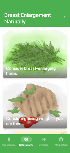 Breast Enlargement Guide Screenshot 1