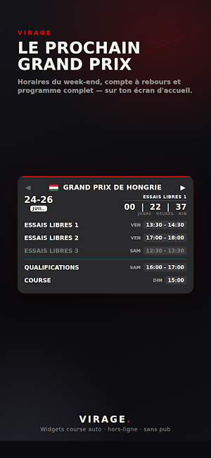 Virage – agenda & résultats Screenshot 3