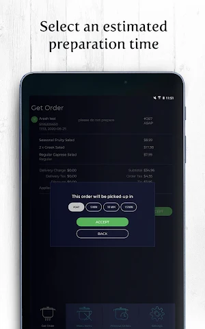 Mealsy Order Receiver Screenshot 1