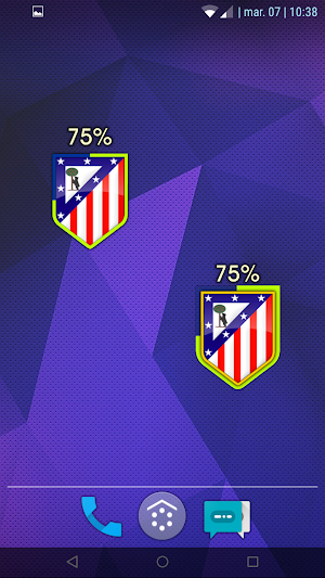 Atletico Madrid Battery Widget Screenshot 2