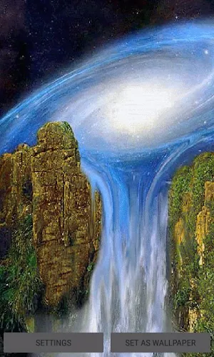 Milky Waterfall Live Wallpaper Screenshot 0