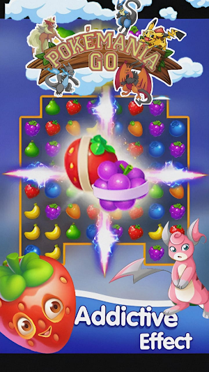 Pokemania GO - Match 3 Game Screenshot 1