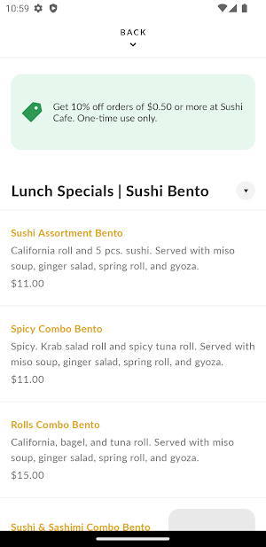 Sushi Cafe Sushi Cafe Screenshot 2