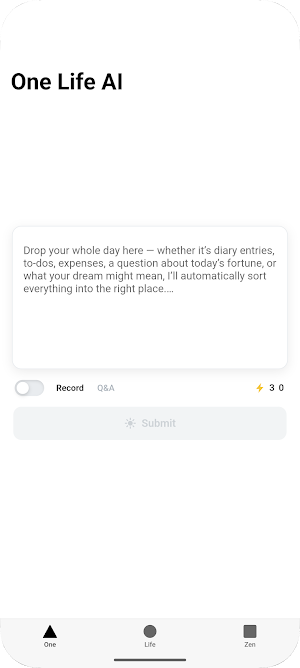One Life: AI Note Screenshot 0