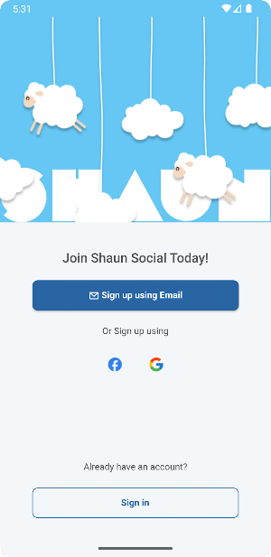 shaunSocial Demo Screenshot 1