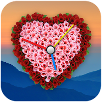 Rose Clock Live wallpaper