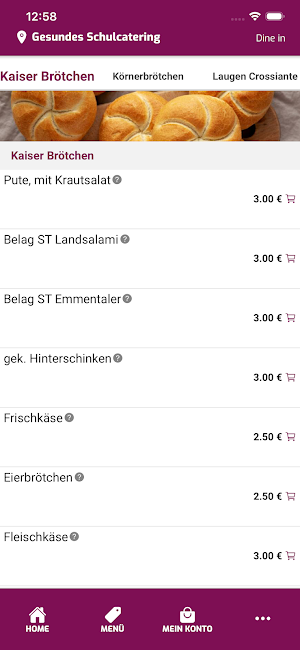 Gesundes Schulcatering Screenshot 2